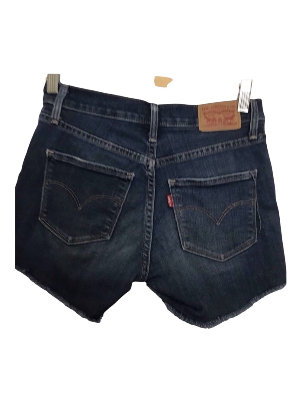LEVI’S cut off jeans sharping skinny blue denim shorts mid rise size 25 jorts